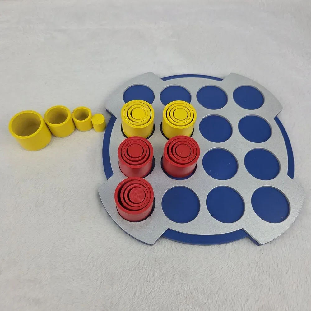 2009 Gobblet X4 Wooden Strategy‎ Board Game Blue Orange Complete